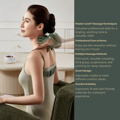 加熱機能付き多機能ホームネックマッサージャー