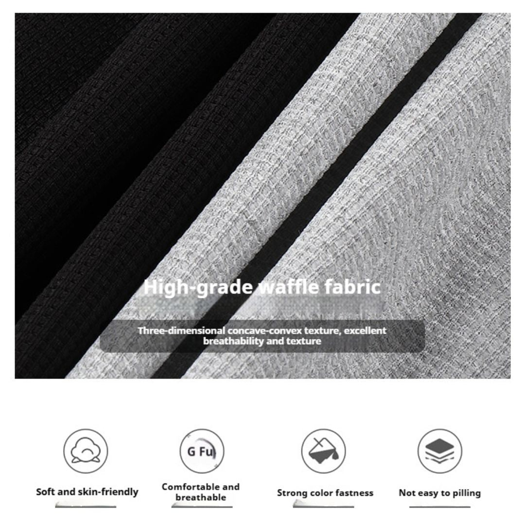 270g Japanese-style Waffle Fabric Mid-length Shorts