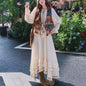 Ethnic Style Tassel Vest & Dress Two Piece Set