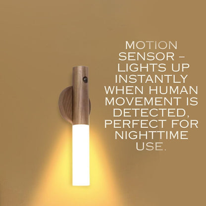 木製モーションセンサー磁気ナイトライト