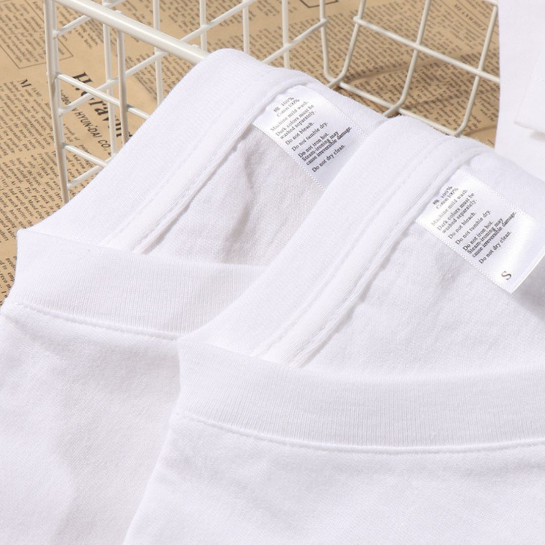 250g Pure Cotton V-Neck Short Sleeve T-Shirt (Min. 2 pcs)