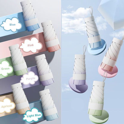 Gradient Color Mini Folding Umbrella