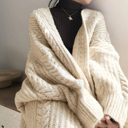 Japanese-Inspired Oversized Knit Cardigan