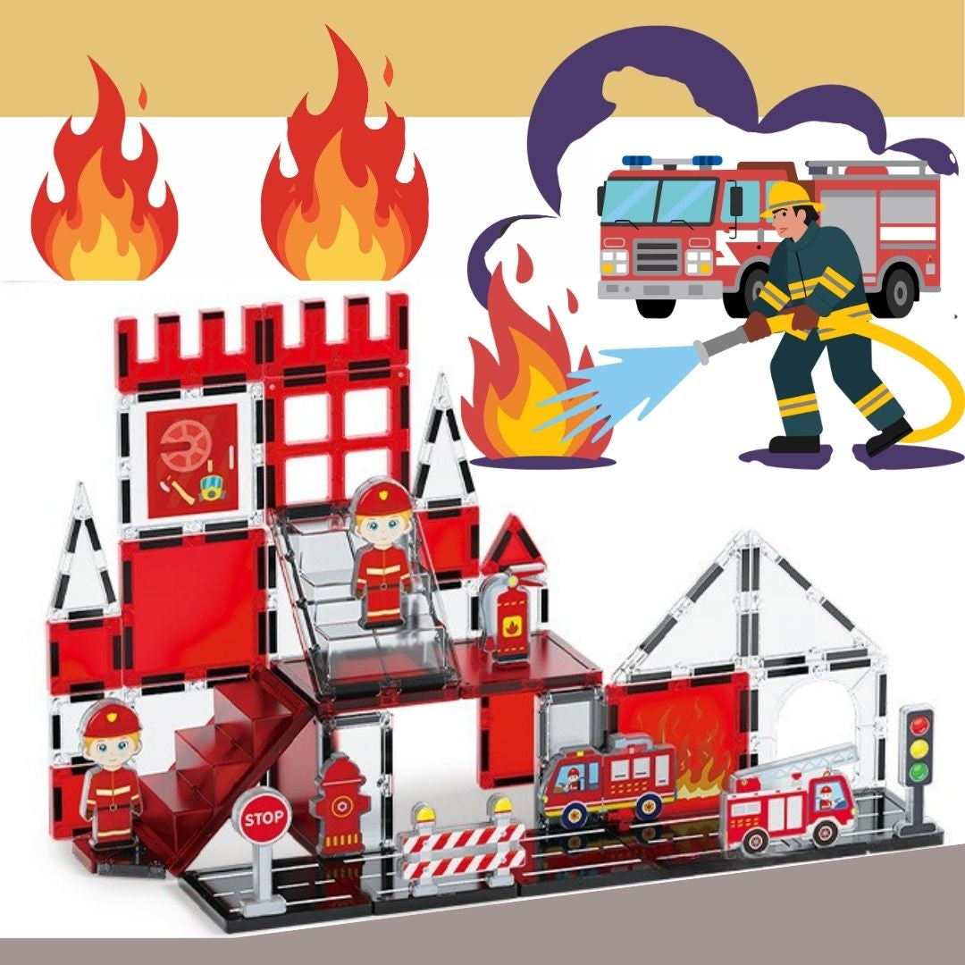 3D Stained-Glass Magnetic Building Tiles