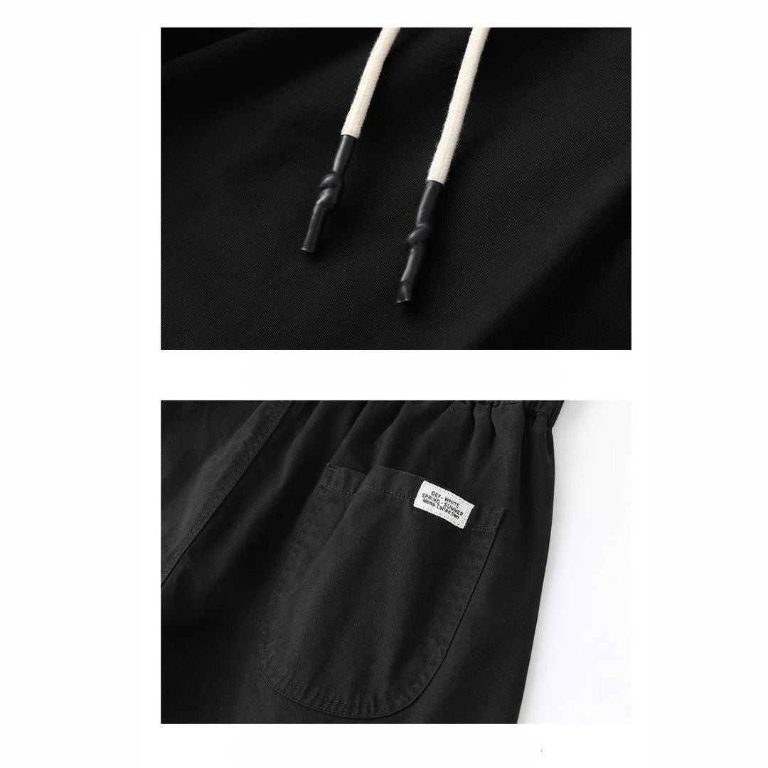 Thin Loose Tapered Cropped Pants