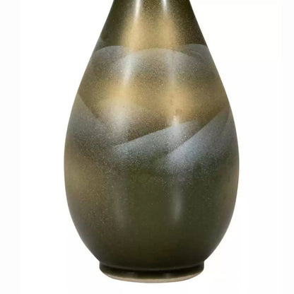Kutani Renzan Long‑Neck Vase