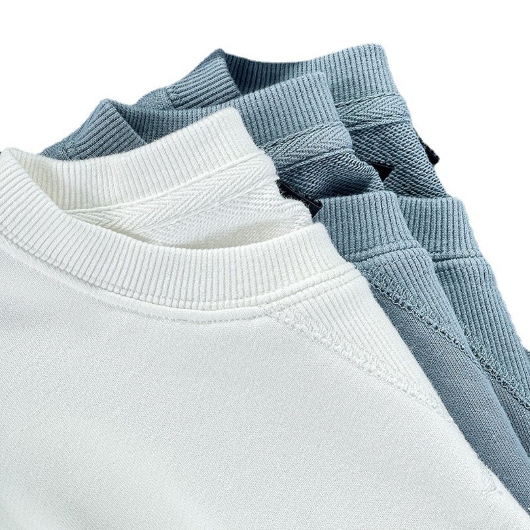340g Solid Color Loose Sweatshirt