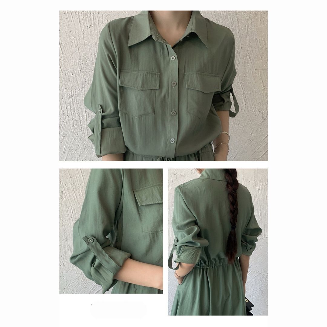 Minimalist Versatile Cinch Waist Maxi Dress