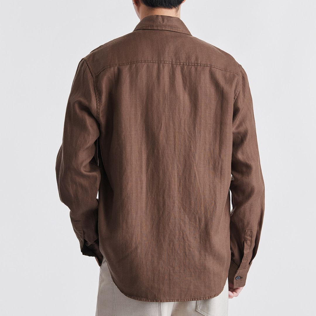 Men’s Casual Tencel Long Sleeve Shirt