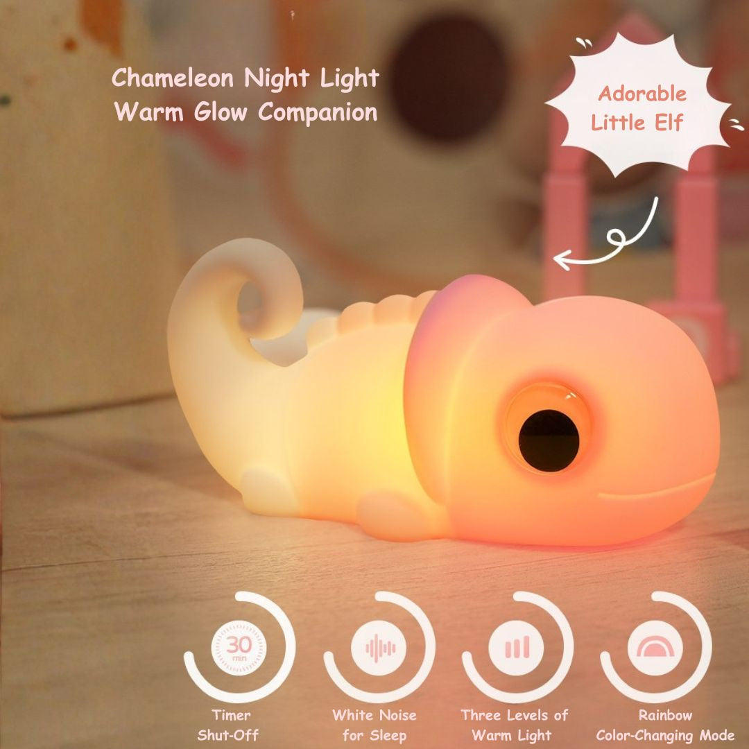 Chameleon Silicone Tap-to-Light Night Lamp