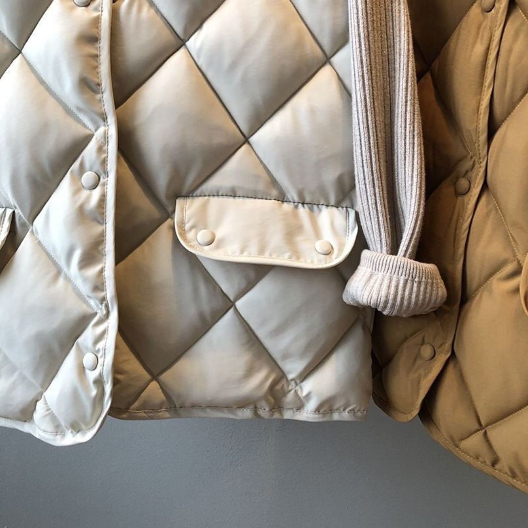 Cotton Diamond-Check Versatile Tank Top