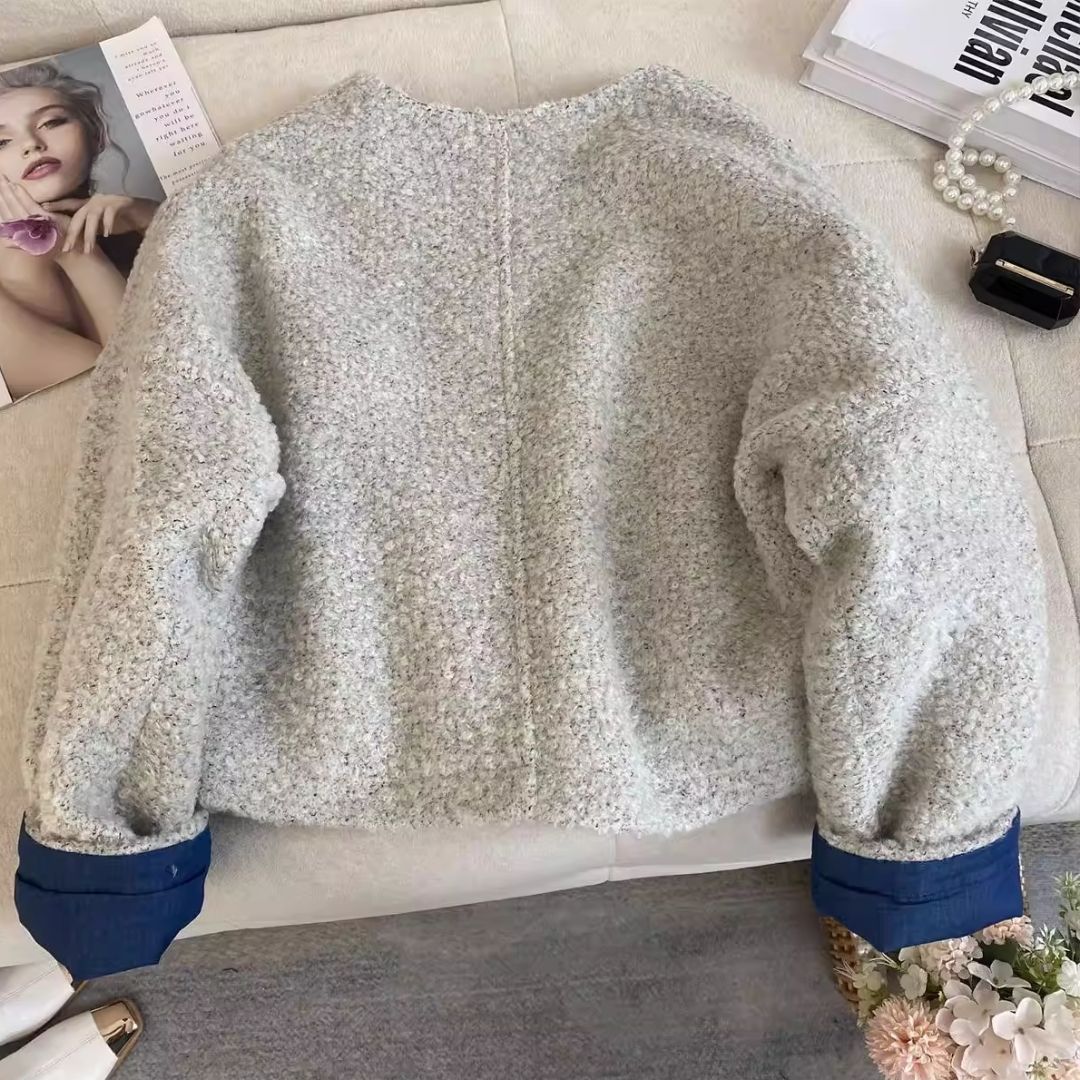 Vintage Color-Block Patchwork Loose Jacket