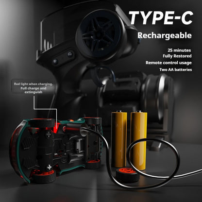 1:64 Mini LED Remote Control Racing Car