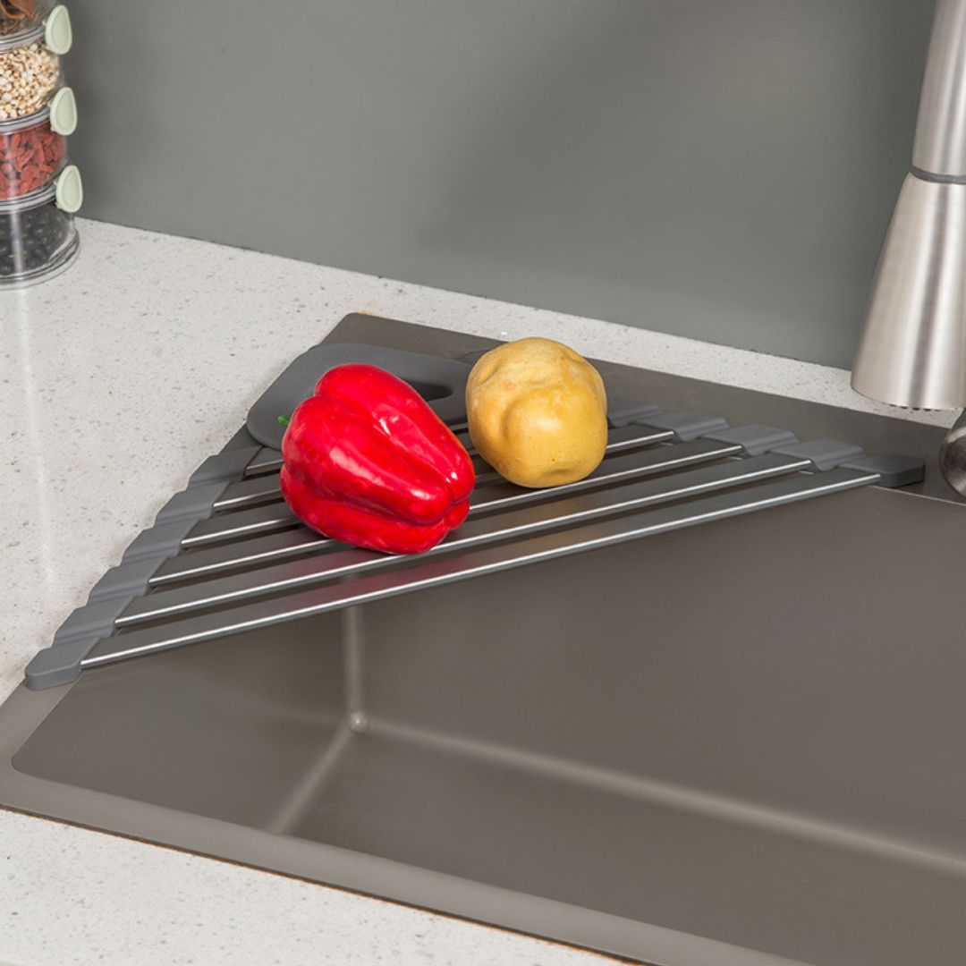 Kitchen Draining Triangular Rack