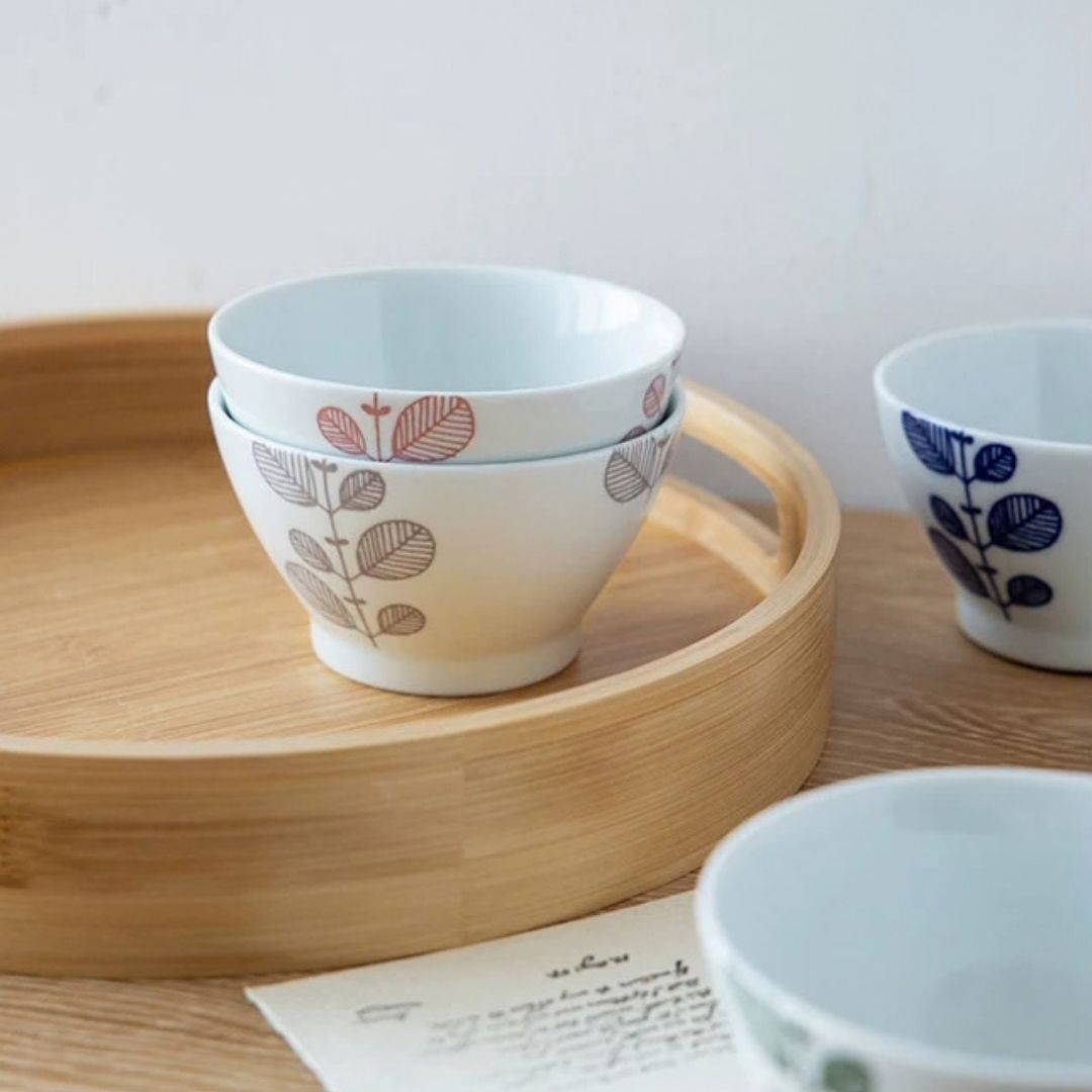 Mint Leaf Rice Bowl Set
