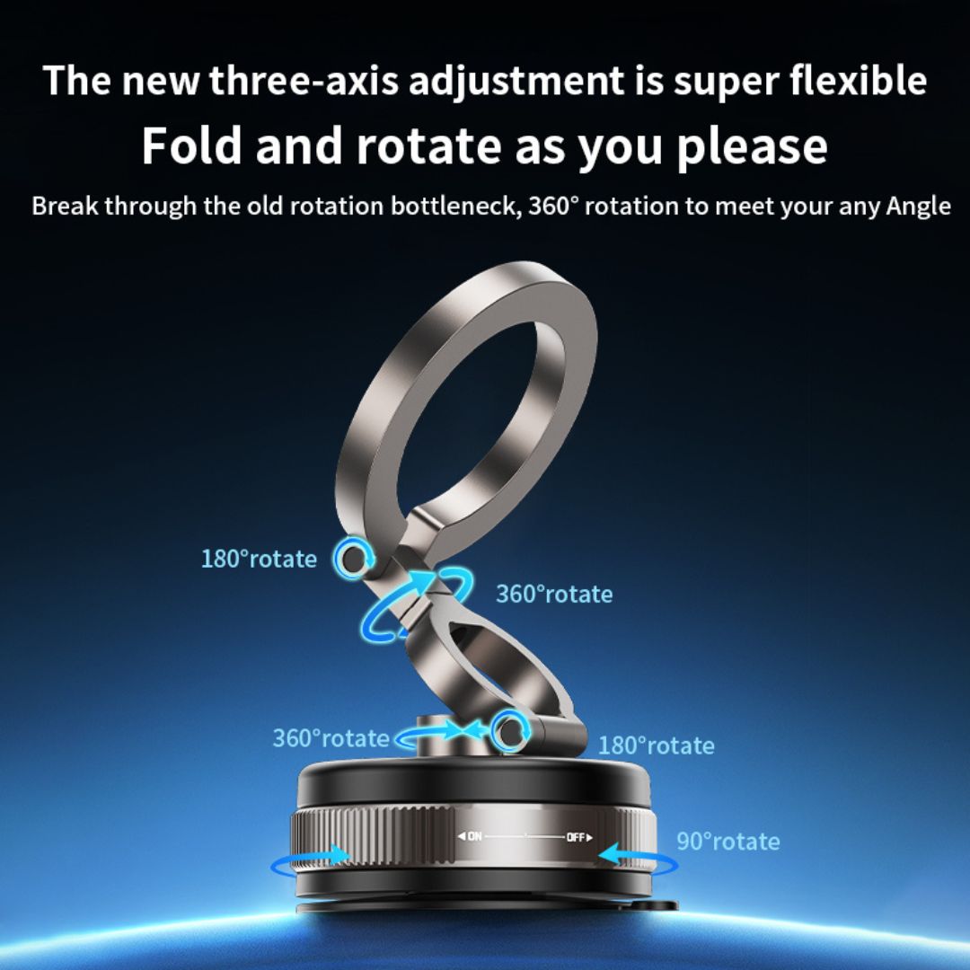 D1X Vacuum Folding Magnetic Phone Holder