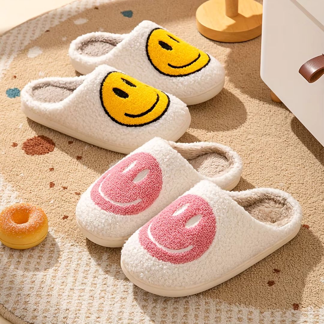Smiley Face Anti-Slip Slippers