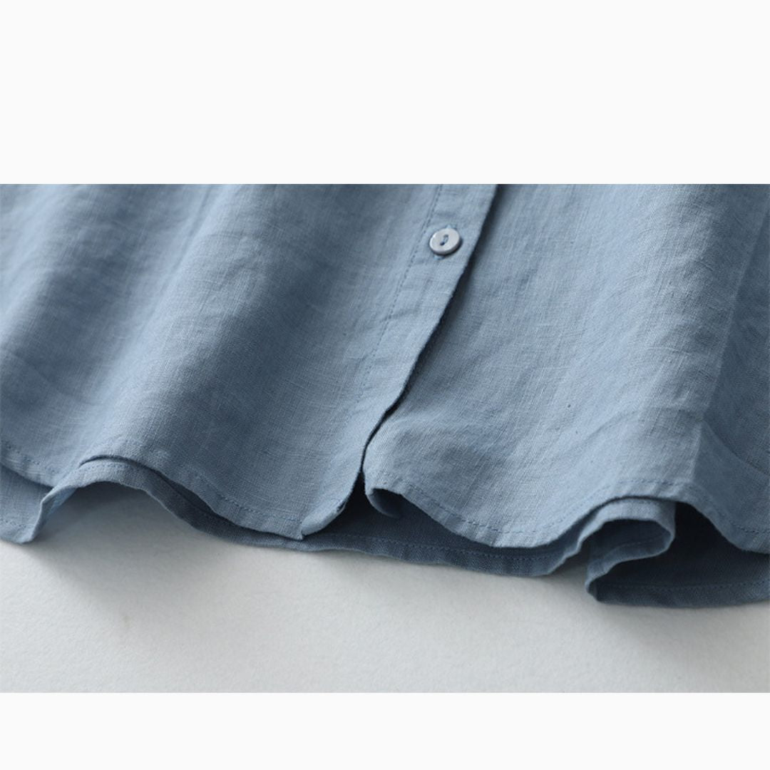 Summer Japanese Cotton and Linen Tops