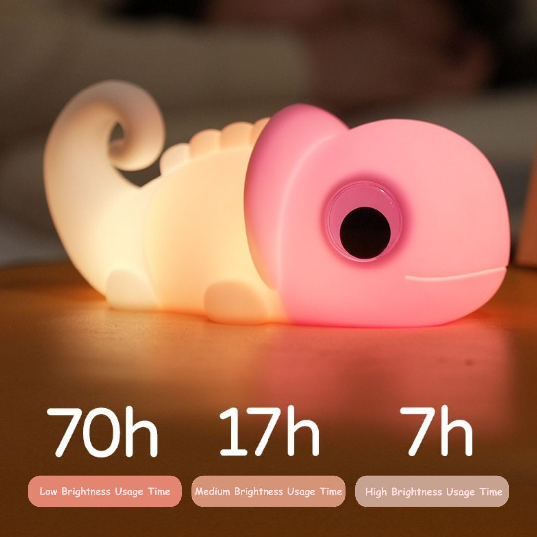 Chameleon Silicone Tap-to-Light Night Lamp