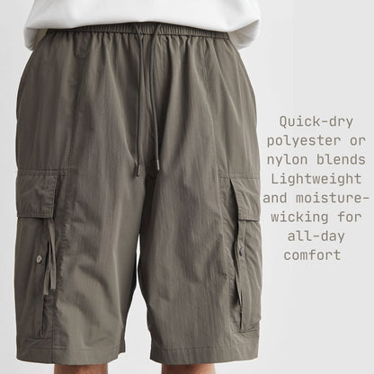 Men's Workwear Quick-Dry Cooling Breathable Shorts (5-inch Inseam)