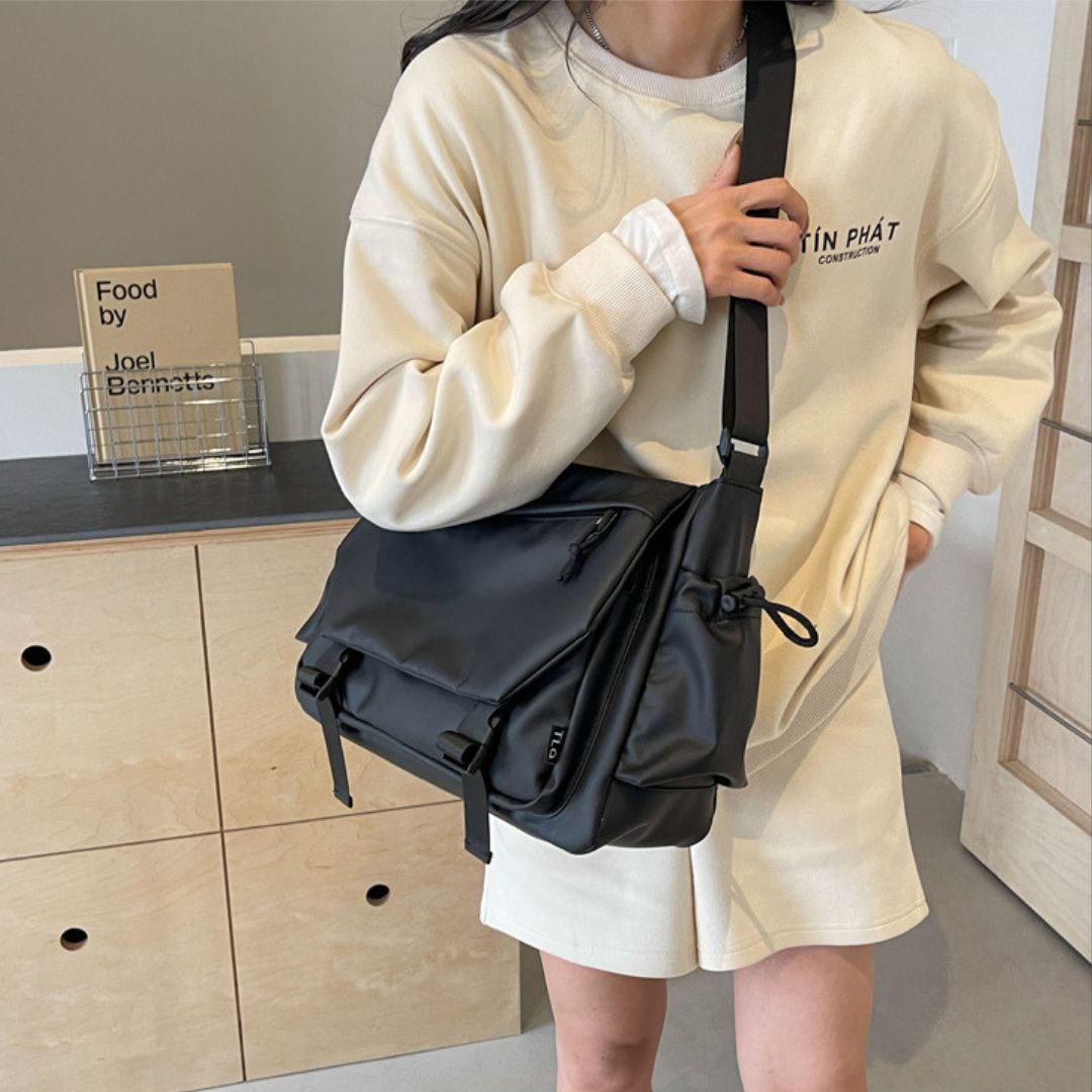 Large-Capacity Minimalist Waterproof Messenger Bag