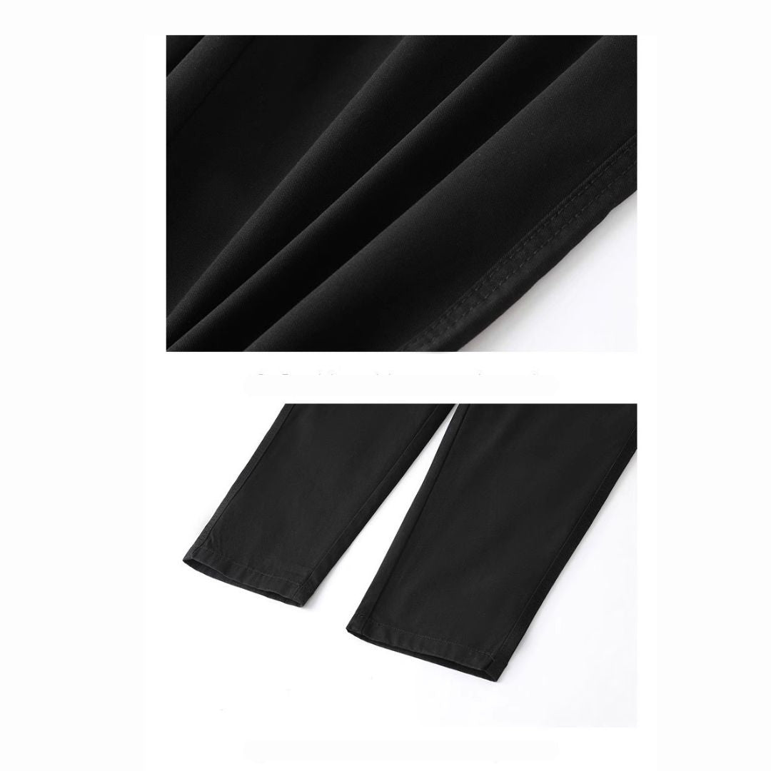 Thin Loose Tapered Cropped Pants