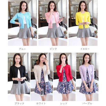 輕薄棉針織外套  