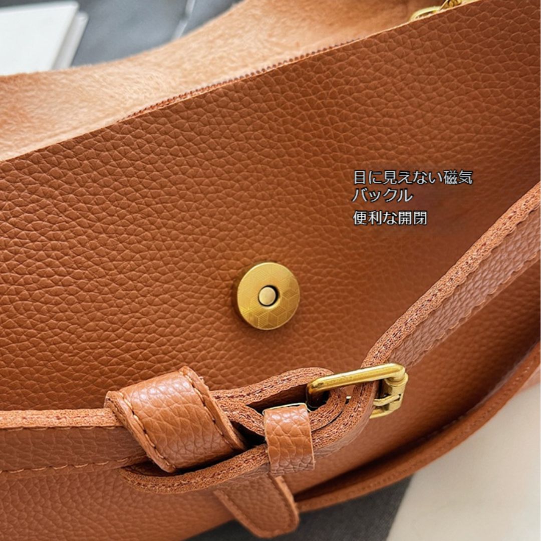 Vintage-Style Magnetic Closure Handbag