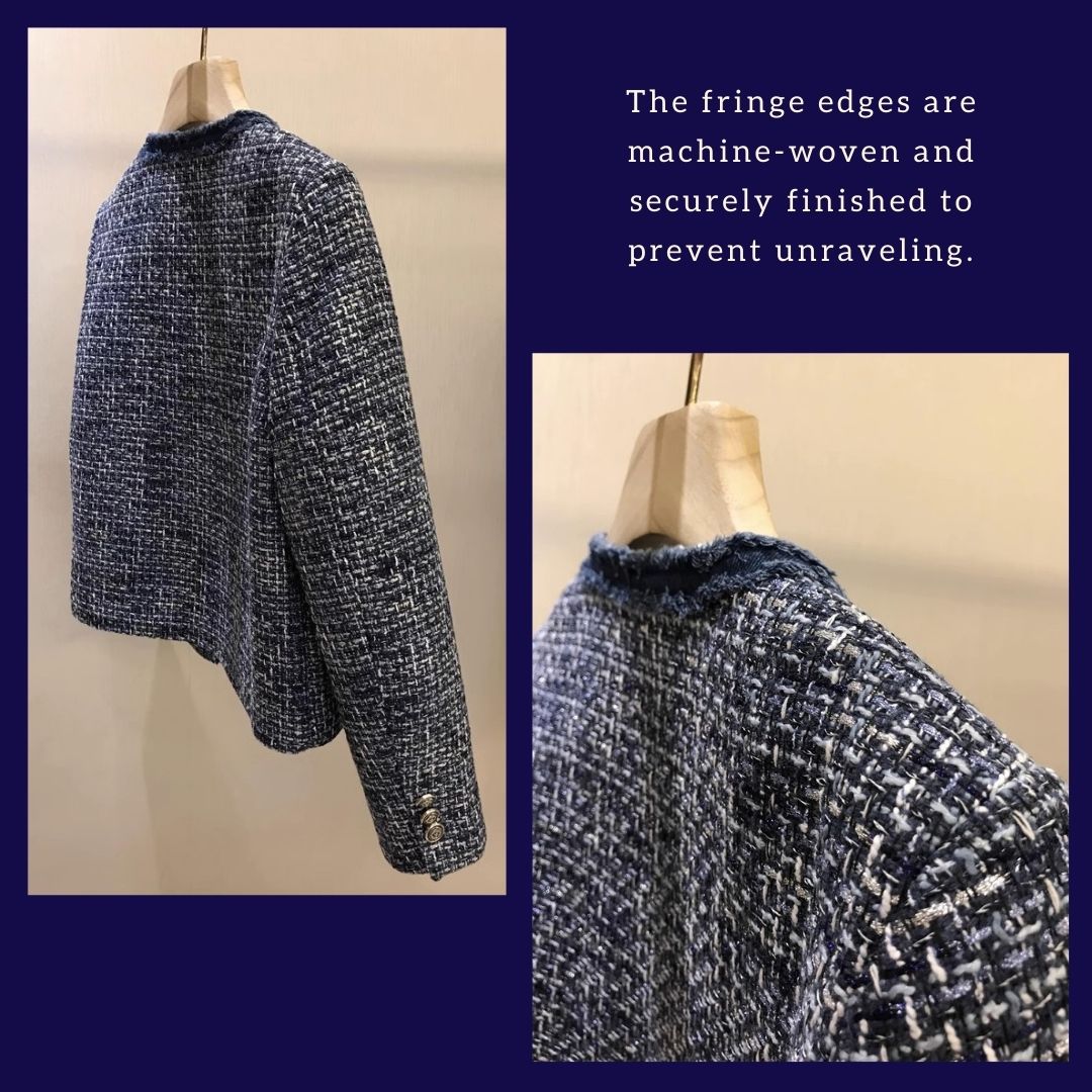Patchwork Denim Woven Short Jacket