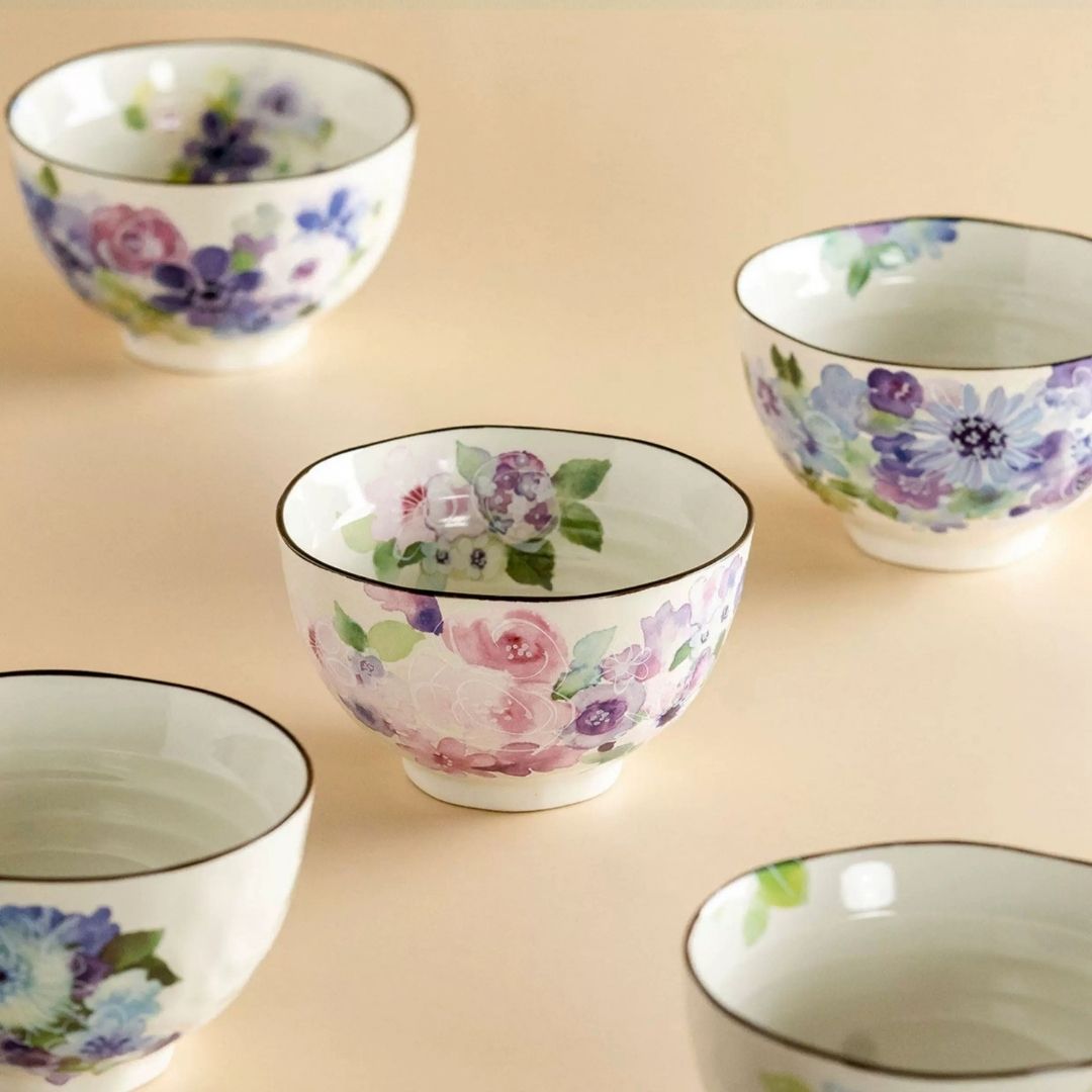 Hanakoubou Rice Bowl Set