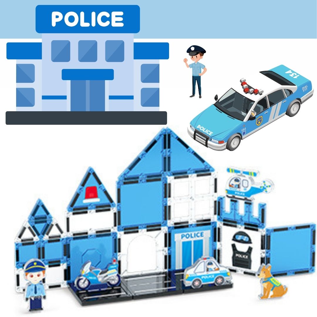 3D Stained-Glass Magnetic Building Tiles