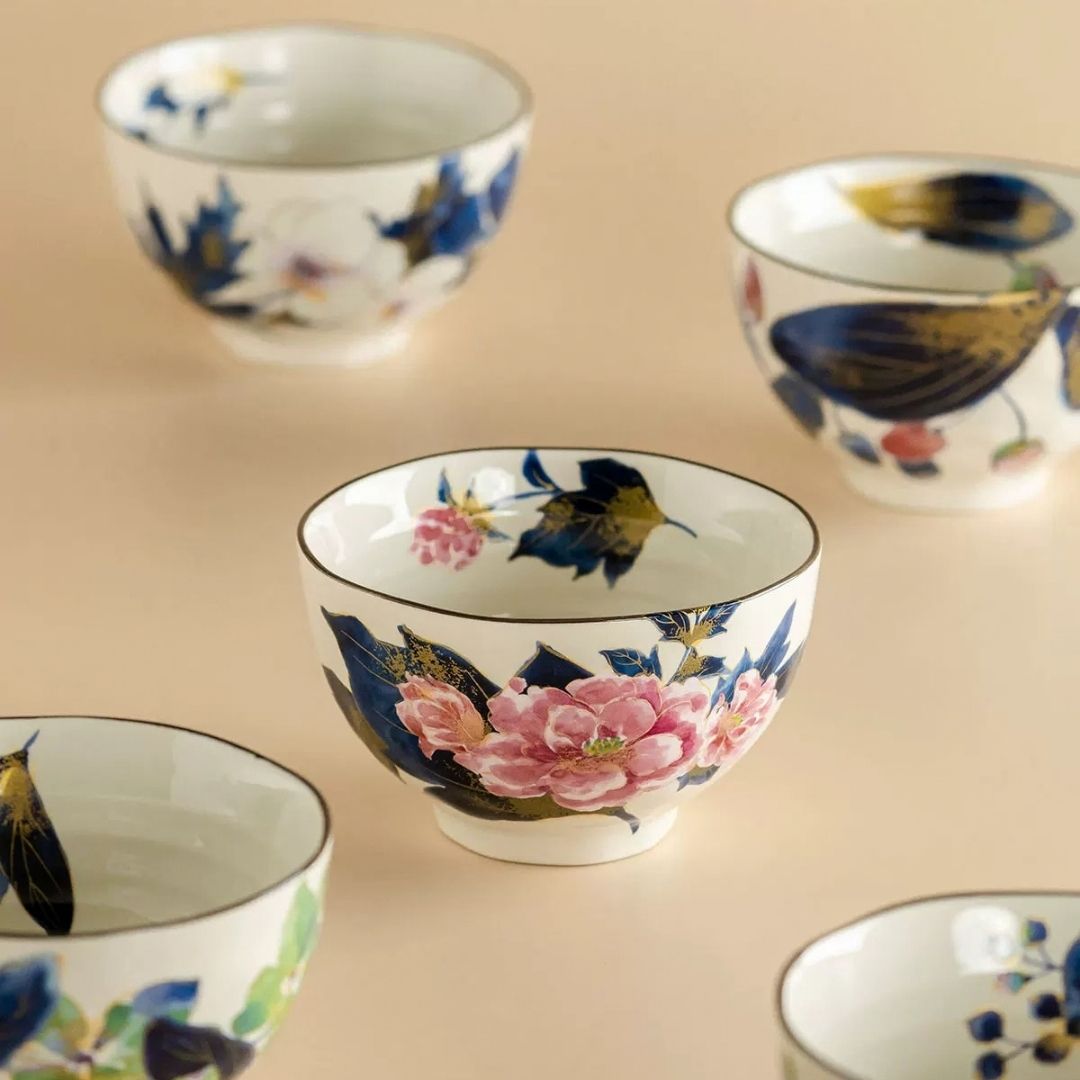 Hanachitose Rice Bowl Set
