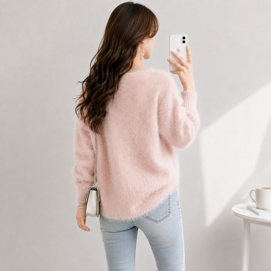 Japanese Style Cozy Fleece Open Front Cardigan