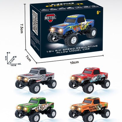 1:64 Mini Remote Control Monster Off-Road Vehicle