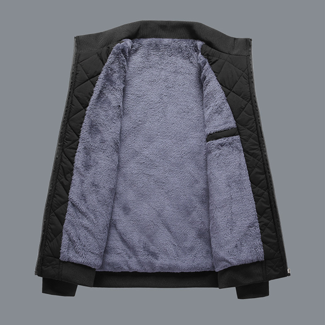 Men's Stand-Collar Casual Thermal Jacket