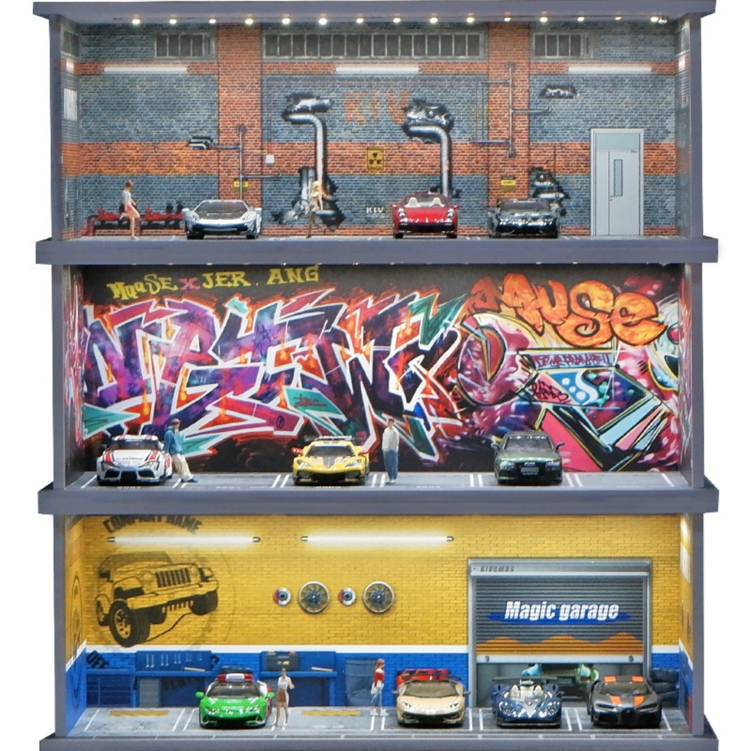 1:64 Parking Lot Lighting Scene Box