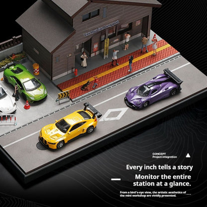 1:64 日本の駅の照明シーンボックス