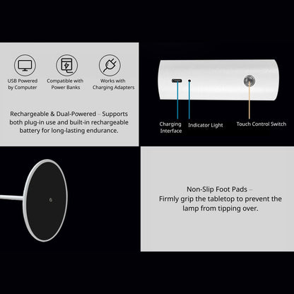 三合一夾子磁性燈
