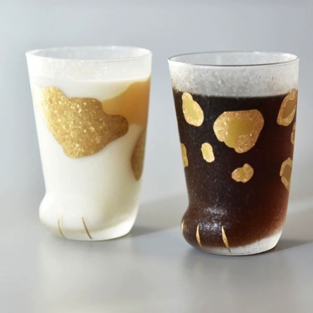 日本石塚貓腳玻璃杯