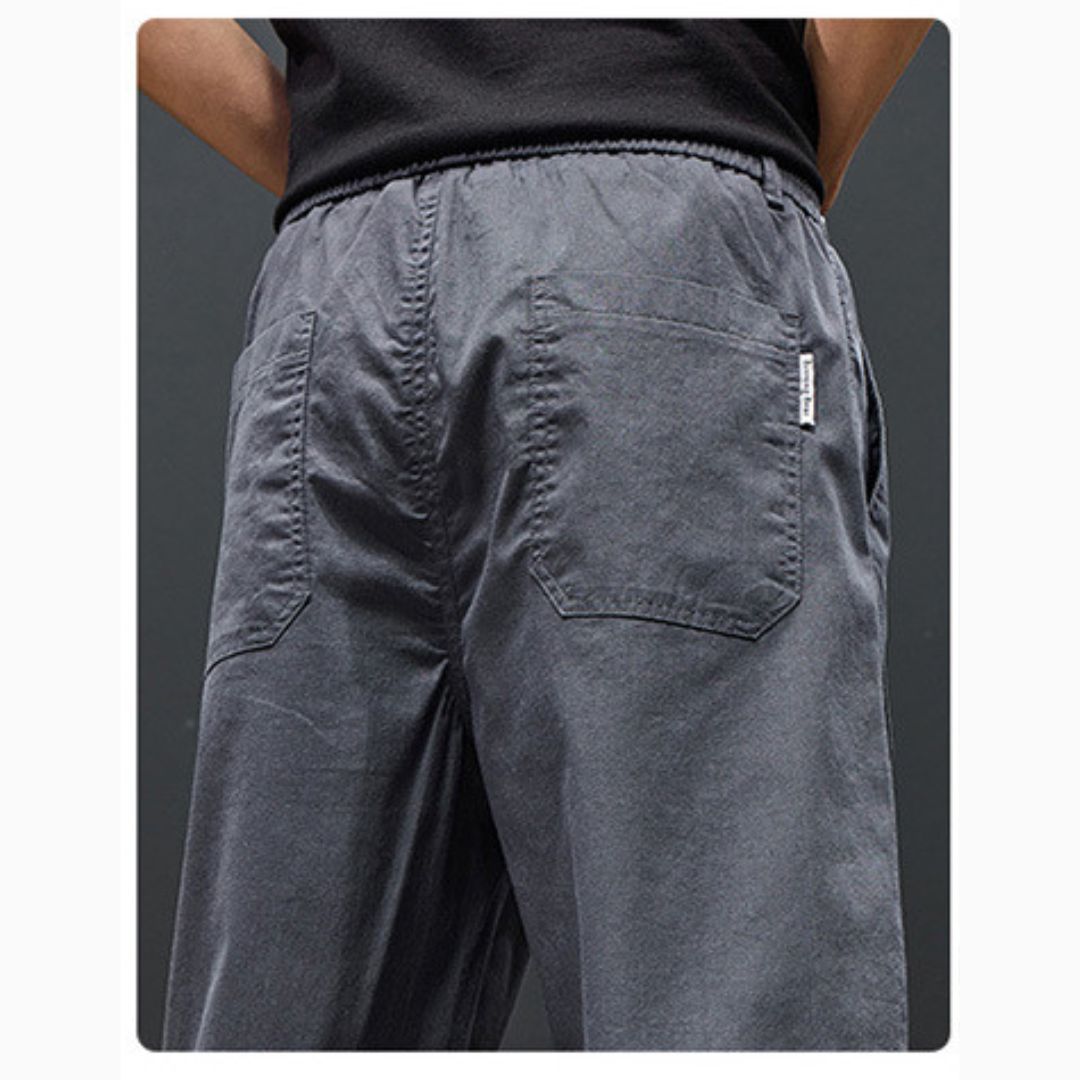 New Summer Lightweight Cuffed Trousers