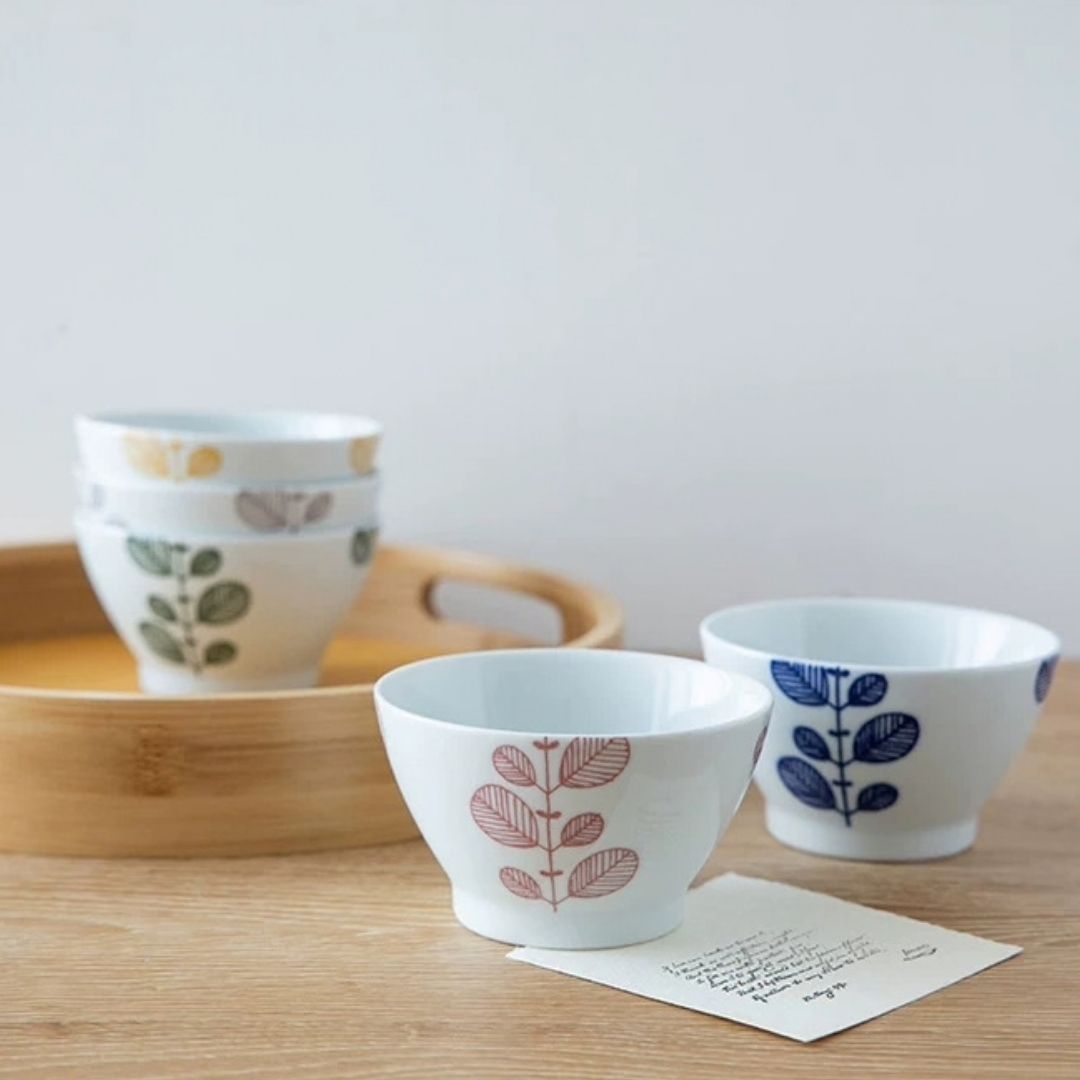Mint Leaf Rice Bowl Set