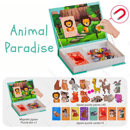 DIY 教育用磁気パズルブックおもちゃ