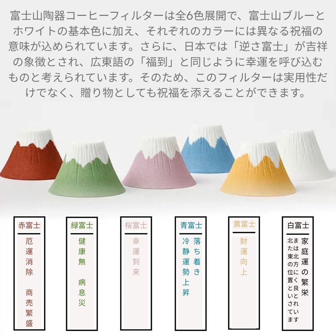 富士山陶瓷咖啡過濾網 