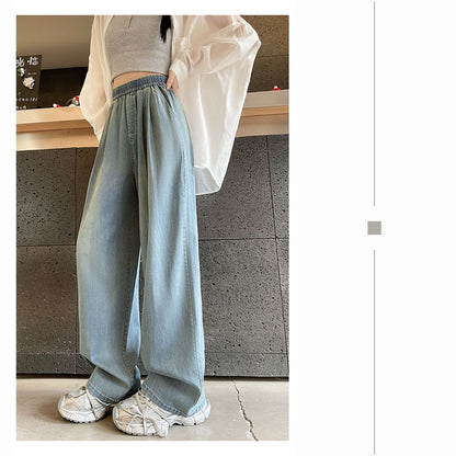 ルーズアイスシルクワイドレッグパンツ