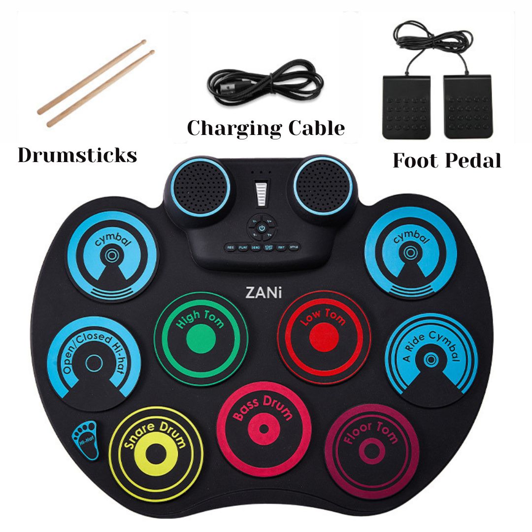 Portable Roll-Up Electronic Drum