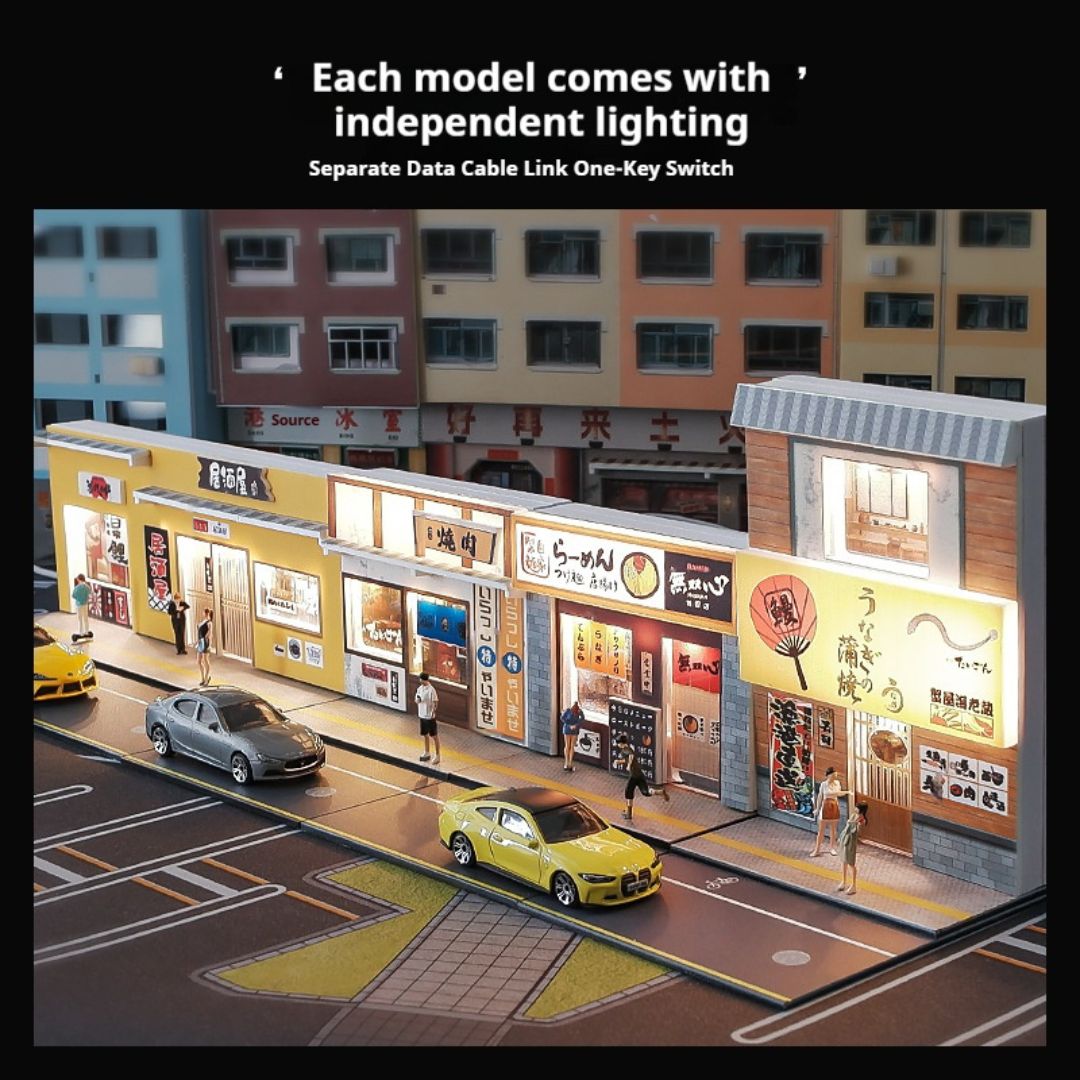 1:64日本のレストランの照明シーン 