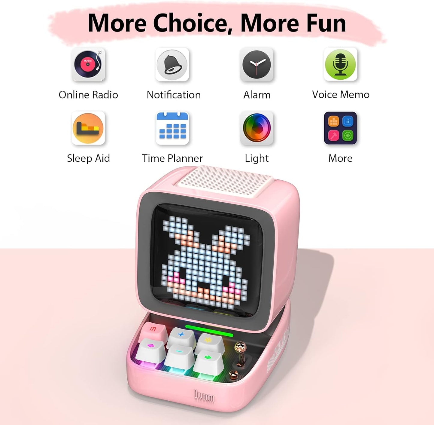 Ditoo Pro Retro Pixel Art Portable Speaker