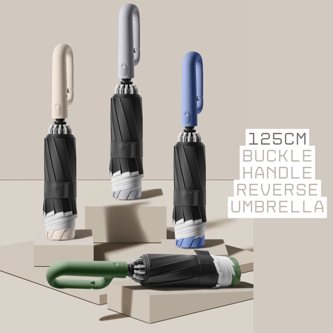 125cm Buckle Handle Reverse Umbrella
