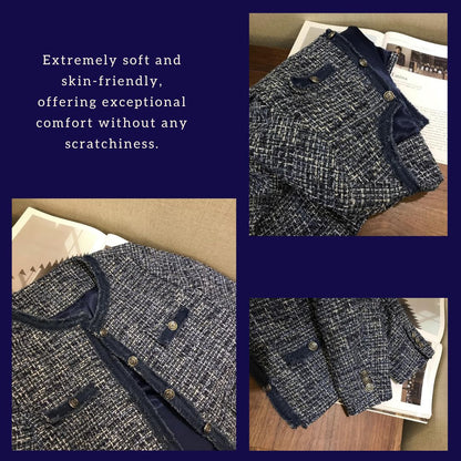 Patchwork Denim Woven Short Jacket