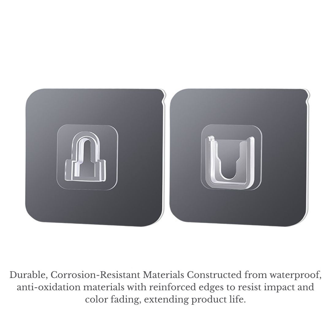 強力無痕防水掛鉤(10對入)